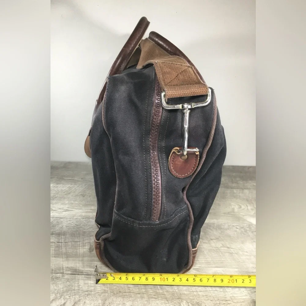 Duluth Pack Commuter Laptop Everyday Travel Briefcase Brown Leather Bag Business